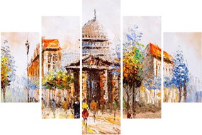Tablou - Monument de oraș pictat (150x105 cm)