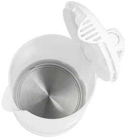 Cana electrica Adler AD 1381, 900W, 0,5 L, 2 cani si lingura, Protectie fierbere fara apa, Alb