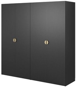 Dulap de haine Moonie V (negru + alb). 1099633