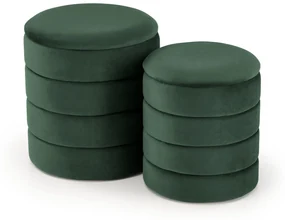 Set 2 buc. taburete Pachio (verde închis). Promo -6%. 1092550