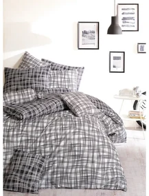 BedTex Lenjerie de pat din bumbac Straw negru, 220x 200 cm, 2 bucăți 70 x 90 cm