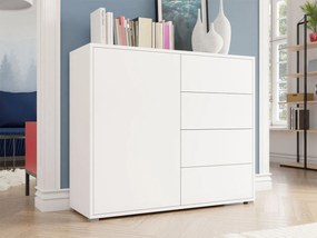 Comodă cu sertare Alkyra k1D4SZ AK01 (Alb). 1053638
