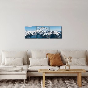Tablou - Parcul Garibaldi (cu ceas) (90x30 cm)