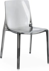 Scaun de grădină gri din plastic Adele – Bizzotto