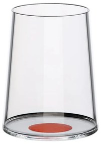 Set 2 pahare de cristal Trebonn SplitGlass 2025121, 280 ml, Ø7.3x9 cm, Posibilitate atasare picior, Roșu