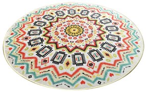 Covor, Mandala Balkon , 50% catifea/50% poliester, Multicolor