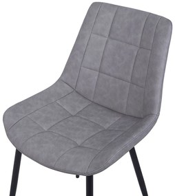 Set 2 buc. scaune pentru sufragerie Morose (gri). 1009937