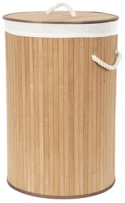Compactor Coș pentru rufe murdare Bamboo rotund, natural