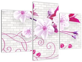 Tablou cu creangă înflorită (90x60 cm)