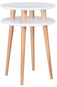 Măsuță auxiliară Ragaba UFO ⌀ 45 cm, alb