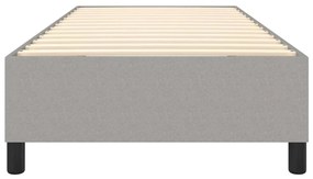 Cadru de pat box spring, gri deschis, 90x200 cm, textil Gri deschis, 35 cm, 90 x 200 cm