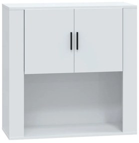 816586 vidaXL Dulap de perete, alb extralucios, 80x33x80 cm, lemn compozit