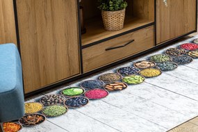 ANDRE 33200 covor lavabil Condimente, bucatarie, anti-alunecare - argint / bej