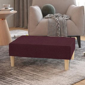 vidaXL Taburet,violet,78x56x32 cm, material textil