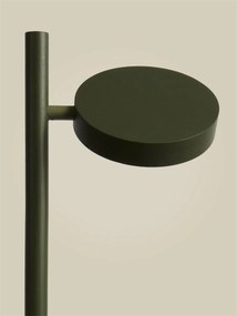 Lampadar LED din lemn de frasin verde Okinawa