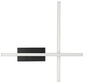Aplica de perete LED design modern QUAM negru, auriu