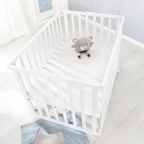 Țarc pentru copii alb 100x75 cm – Roba