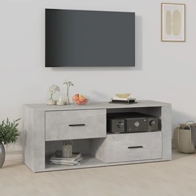 823103 vidaXL Comodă TV, gri beton, 100x35x40 cm, lemn prelucrat