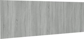 vidaXL Tăblie pat de perete, gri sonoma, 240x1,5x80 cm, lemn compozit