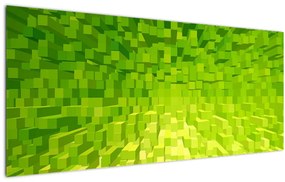 Tablou cuburilor galbenverzui (120x50 cm), în 40 de alte dimensiuni noi