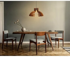 Lustră pe cablu 1xE27/60W/230V maro d. 39 cm