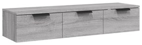 Dulap de perete, gri sonoma, 102x30x20 cm, lemn compozit sonoma gri