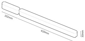 Sursă de alimentare pentru corpuri de iluminat în sistem de șină Rabalux 70208 LiTrack 80W/24V Wi-Fi 10,2+41 cm