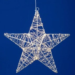 Stea decorativă LED pentru Crăciun, 45 cm, 320 LED, 230 V, alb cald