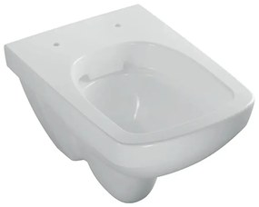 Vas WC suspendat Geberit Selnova Compact rimless alb lucios proiectie mica