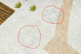 BAMBINO 1165 covor lavabil Grădină zoologică pentru copii anti-alunecare bej - SECUNDAR-COTATI PRODUSUL