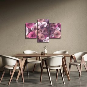 Tablou abstract a florii de trandafir (90x60 cm)