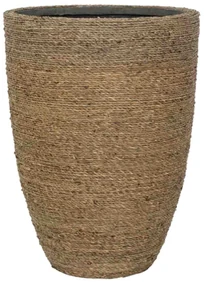 Ghiveci de flori Ben, culoare naturala pai, dimensiuni multiple - PotteryPots Mărime: M - v. 41 cm, ⌀ 30 cm