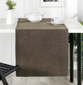 Traversa masa VENEDIK, maro, poliester, 48x150 cm