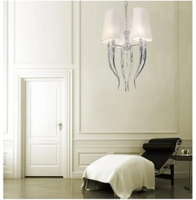 Azzardo AZ0028 - Lustră pe lanț DIABLO 6xE14/11W/230V alb