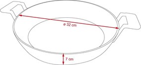 Tigaie WOK din fontă SAMBAL - GRILL FLEX pentru grătar NEVADA, FLORIDA
