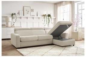 Colțar crem extensibil (cu colț variabil) Monaco – Bobochic Paris