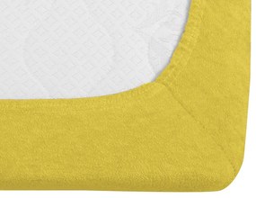 Cearsaf Frotir cu elastic EXCLUSIVE 160 x 200 cm galben
