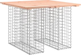 vidaXL Masă de grădină cu gabioane, 100x102x72 cm, lemn masiv Douglas