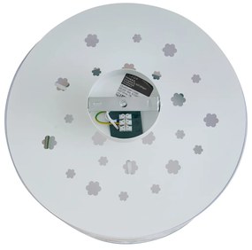 Plafonieră pentru copii albă cu flori - Harrie printre flori