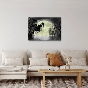 Tablou - Lună plină deasupra apei (70x50 cm)