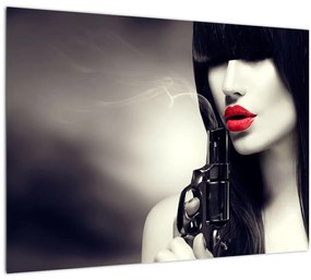 Tablou - Femeia misterioasă (70x50 cm)