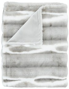 Pătură gri deschis din blană artificială 130x170 cm Flint – Catherine Lansfield