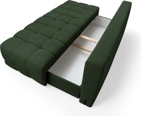 Canapea extensibilă cu ladă Tuko - stofă hidrofobă verde închis Murano 842