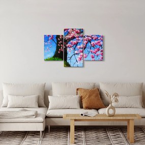 Tablou - Cireș înflorit - pictură (90x60 cm)