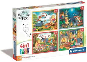 Disney Winnie de Pluș Fun Days Forever Puzzle 4-în-1 Clementoni