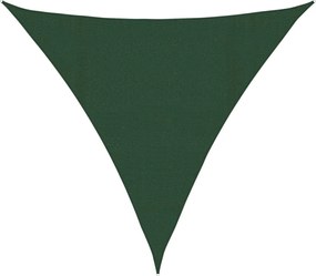 vidaXL Pânză parasolar, verde închis, 4,5x4,5x4,5 m, HDPE, 160 g/m²