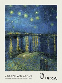 Reproducere The Starry Night over the Rhone (1888), Vincent van Gogh