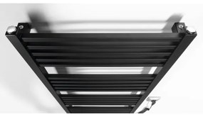 Sapho - Uscător electric pentru prosoape METRO-E, 400 W/230 V, 50 x 106 cm, negru mat