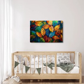 Tablou - Mozaic din frunze (90x60 cm)