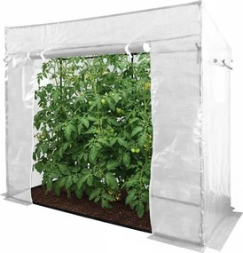 Foaie albă de roșii pentru grădină 200 x 77 x 168 cm